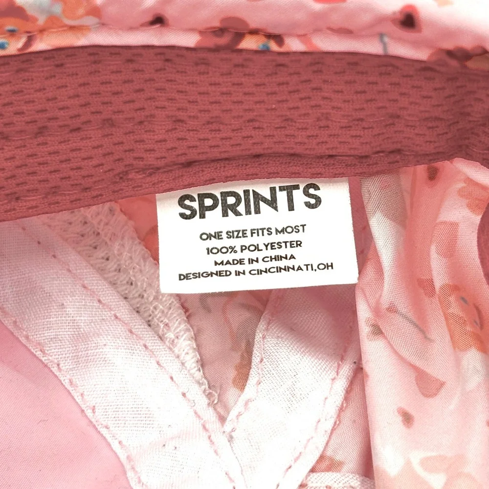 Sprints Performance Running Hat Stupid Cupid Valentine Discontinued Pink Cherubs